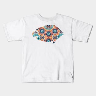 Fish Silhouette with Pattern Kids T-Shirt